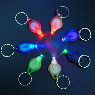 Led Flashlight Key Ring / Key Chain Torch /Key Light Gift